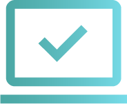 laptop with checkmark icon