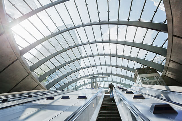 Canary wharf metro station