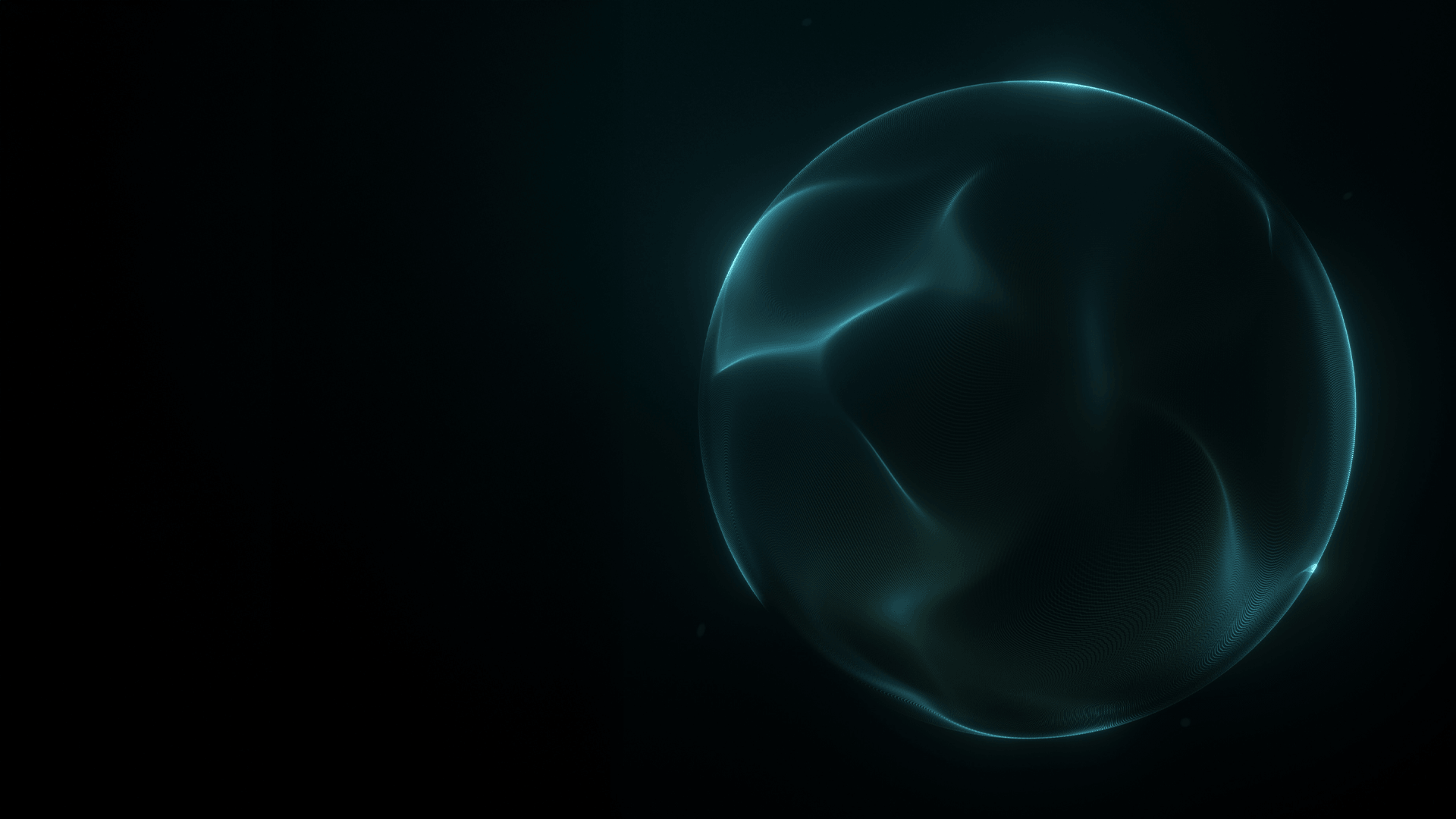 Abstract digital sphere symbolising artificial intelligence and cybersecurity