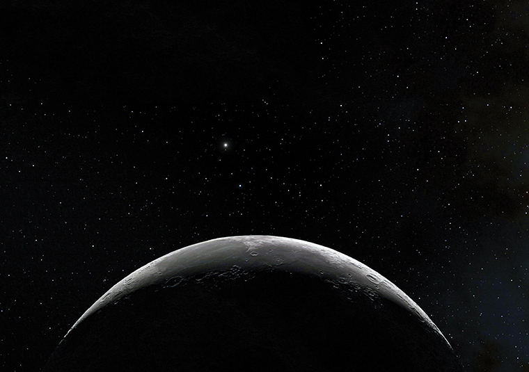 Moon and space
