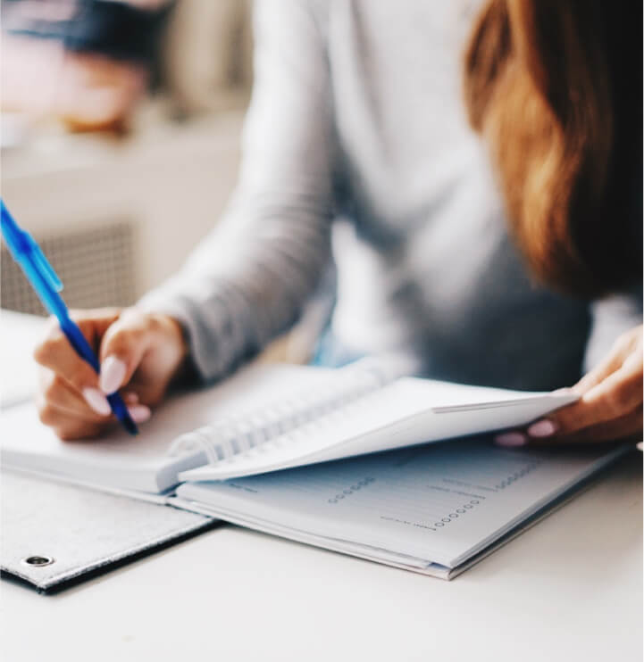 Woman writing
